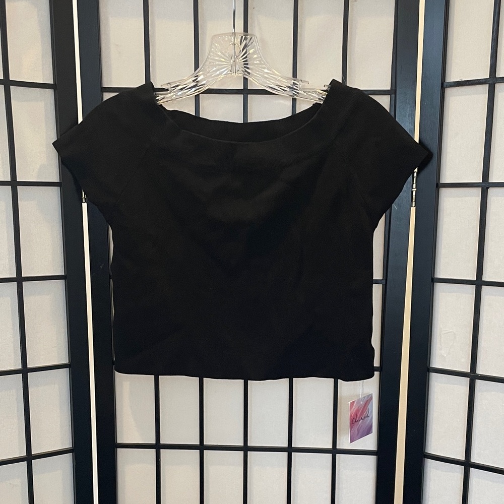 Chicwish Classic Black Crop Top